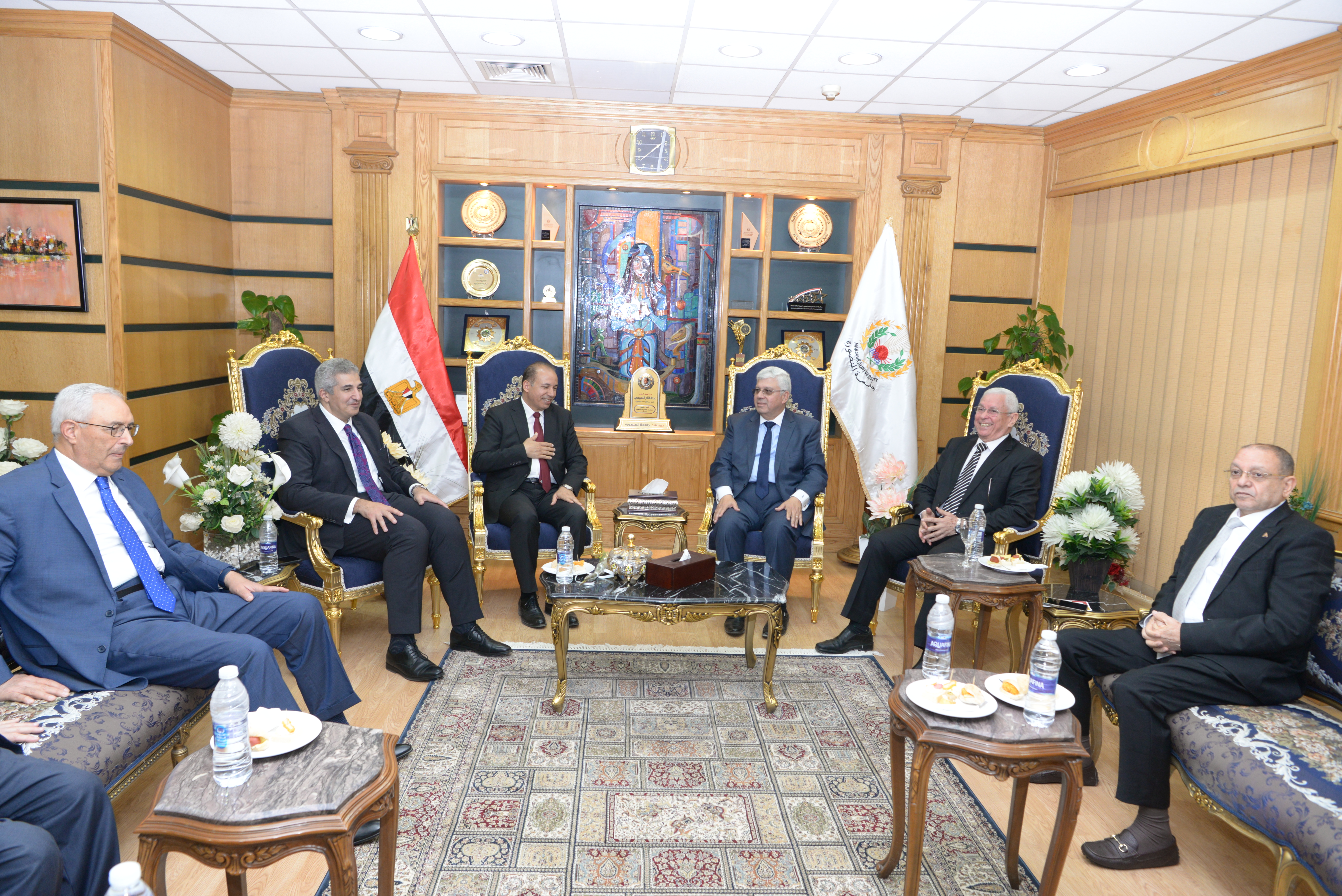 اجتماع المجلس الأعلى للجامعات برحاب جامعة المنصورة بتاريخ 20 مايو