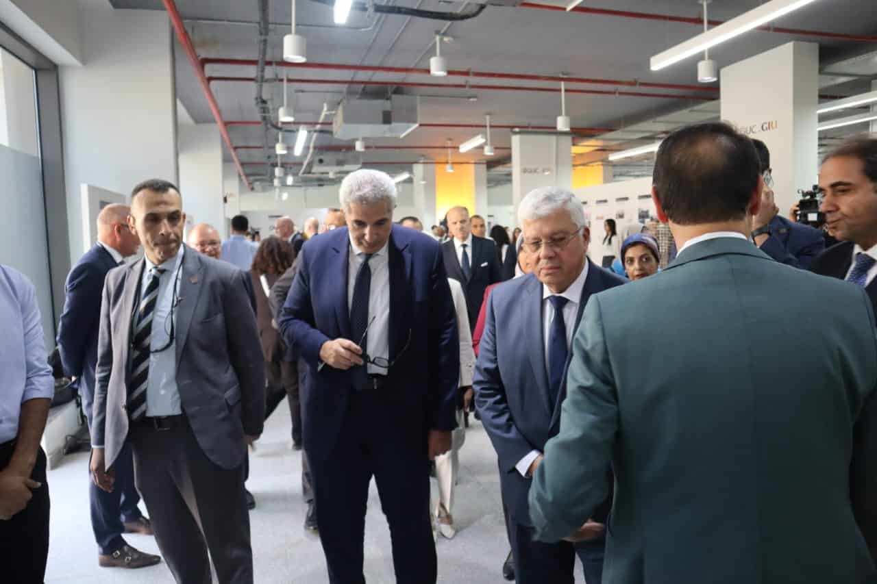 The President of the Federal Republic of Germany and the Minister of Higher Education and Scientific Research, along with the Secretary-General of the Supreme Council of Universities, attended the official opening of the German International University in the New Administrative Capital