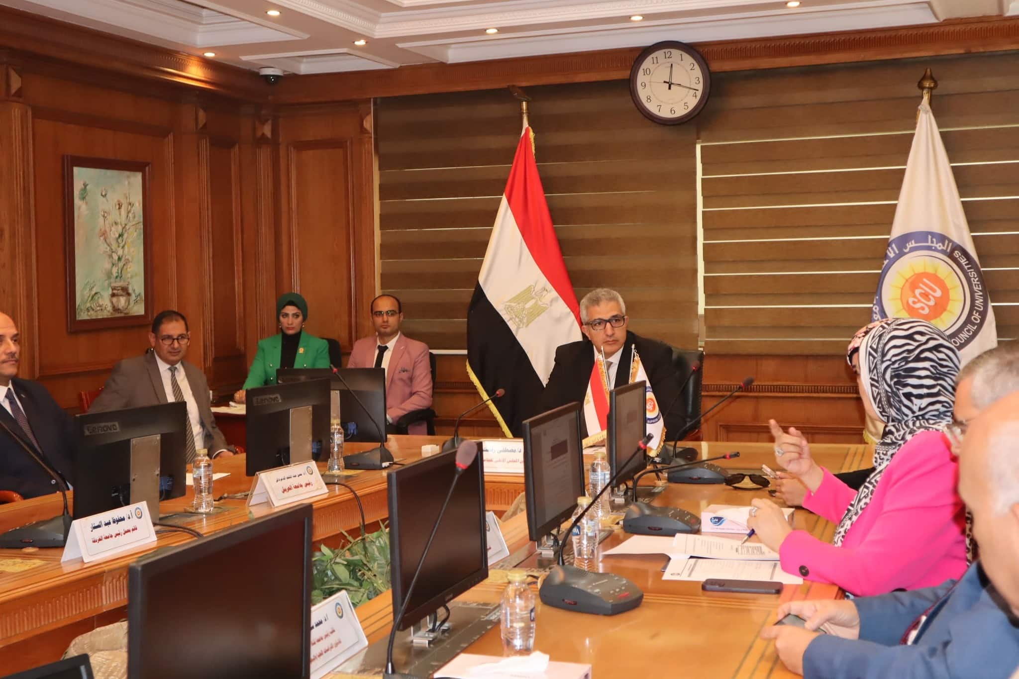 أمين المجلس الأعلى للجامعات يترأس اجتماع المجلس الأعلى لشئون الدراسات العليا والبحوث بمقر أمانة المجلس