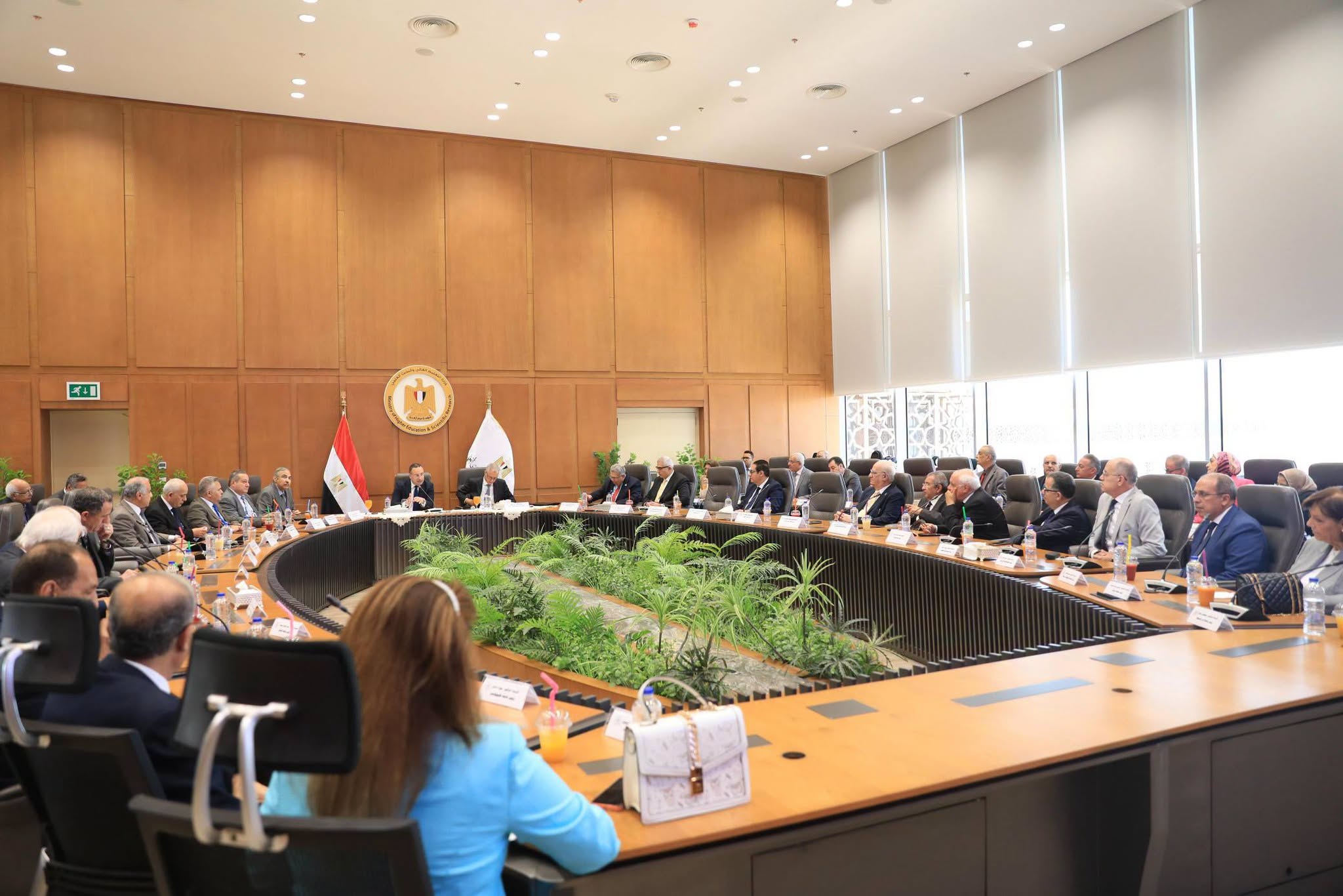وزير التعليم العالي يترأس اجتماع مجلس الجامعات الخاصة بمقر الوزارة بالعاصمة الجديدة بحضور أمين المجلس الأعلى للجامعات