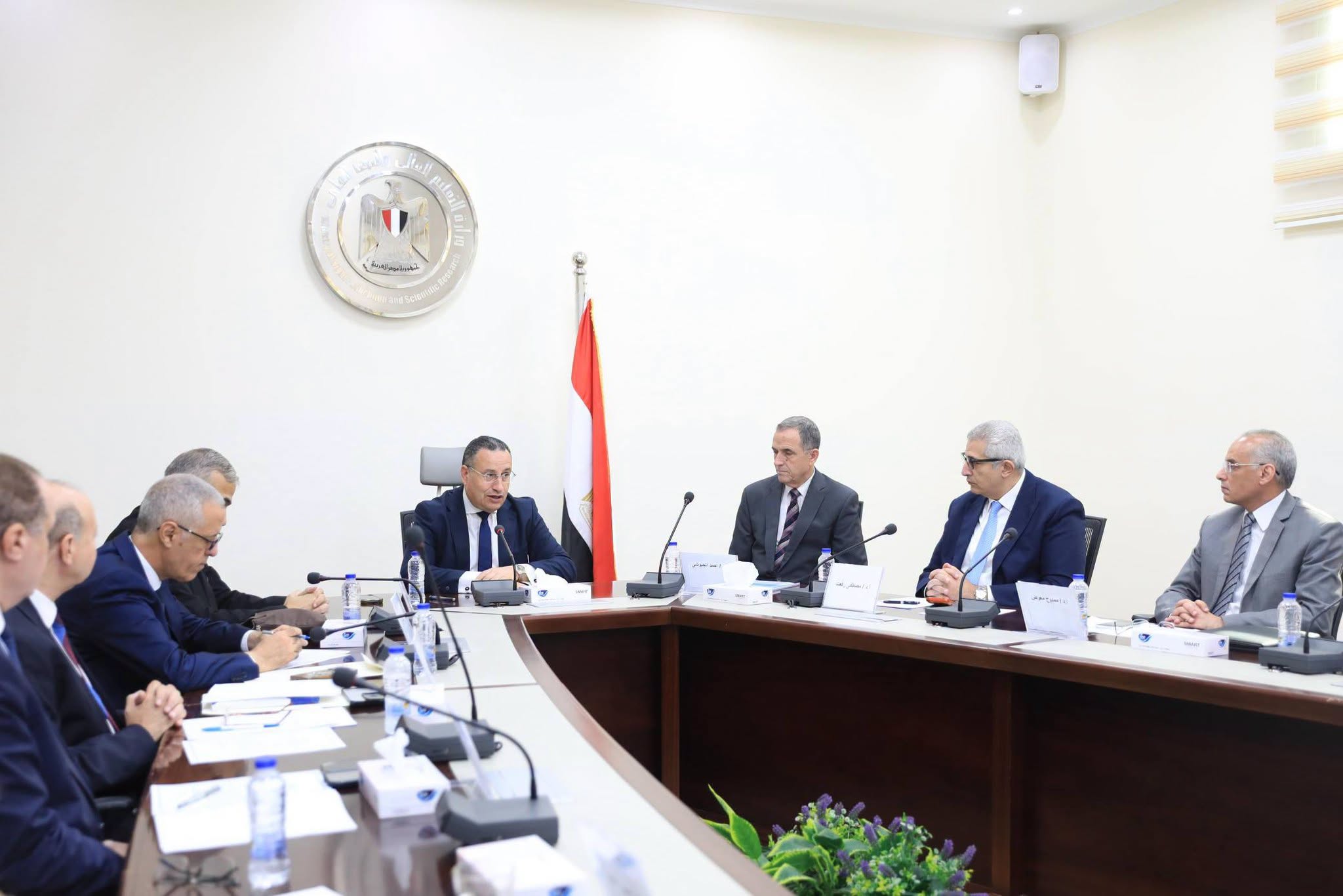 وزير التعليم العالي يترأس اجتماع المجلس الأعلى لشئون المعاهد العالية الخاصة بحضور أمين المجلس الأعلى للجامعات