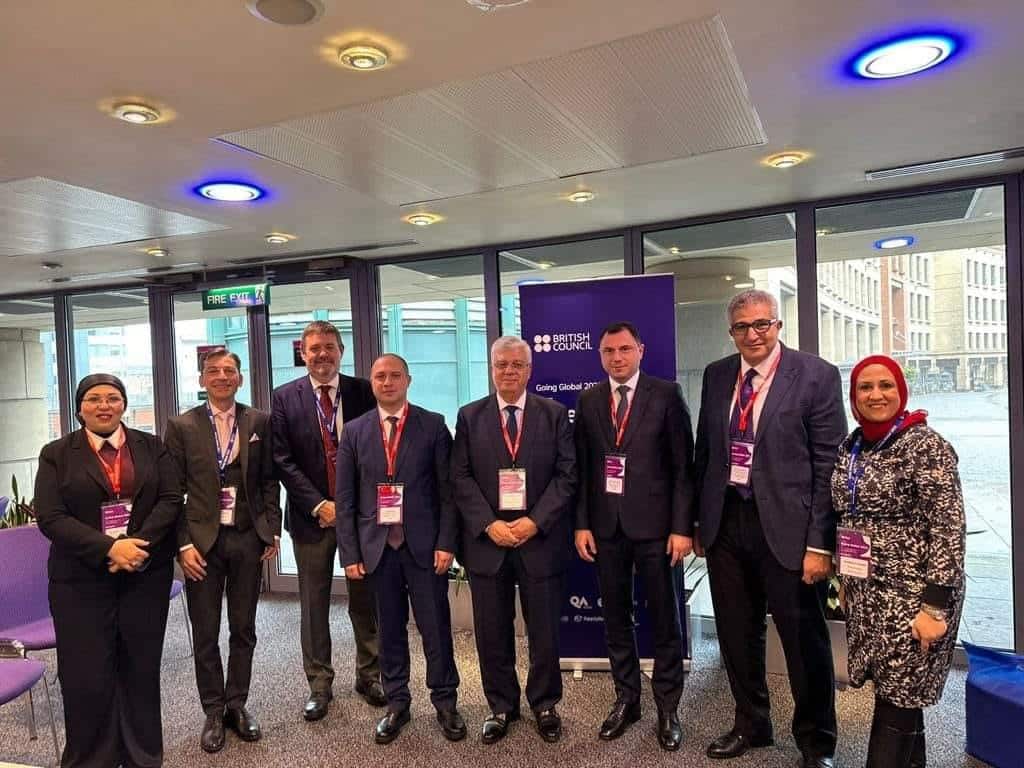 وزير التعليم العالي والبحث العلمي يلتقى بنظيره الجورجي بمشاركة أمين عام المجلس الأعلى للجامعات على هامش مشاركته كمتحدث رئيسي في مؤتمر “نحو العالمية Going Global” باسكتلندا .