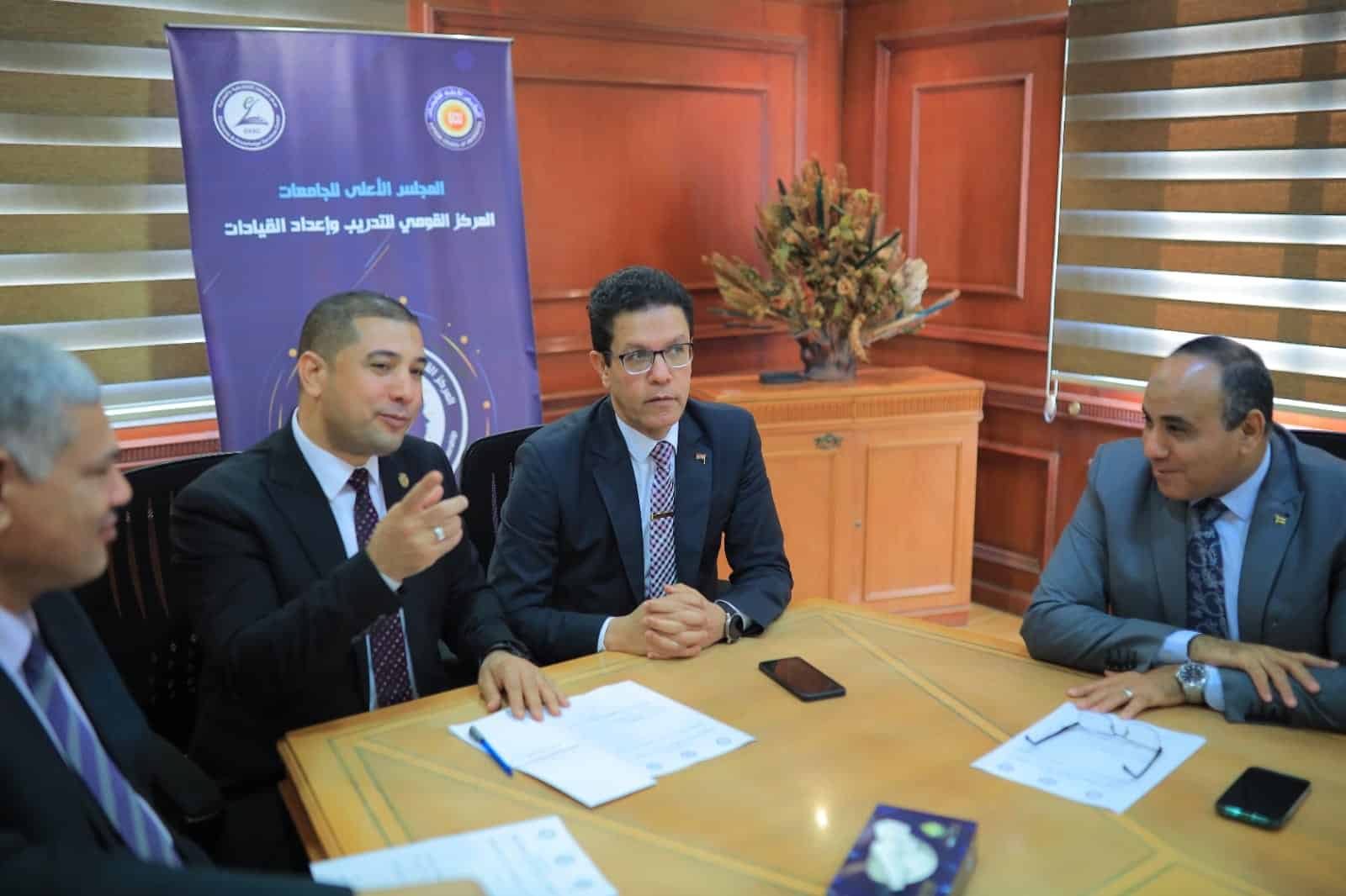 تحت رعاية وزير التعليم العالي والبحث العلمي وأمين عام المجلس الأعلى للجامعات؛ انطلاق مقابلات اختيار الحاصلين على منحة ١٠٠ مدرب معتمد من المركز القومي للتدريب وإعداد القيادات بالمجلس الأعلى للجامعات