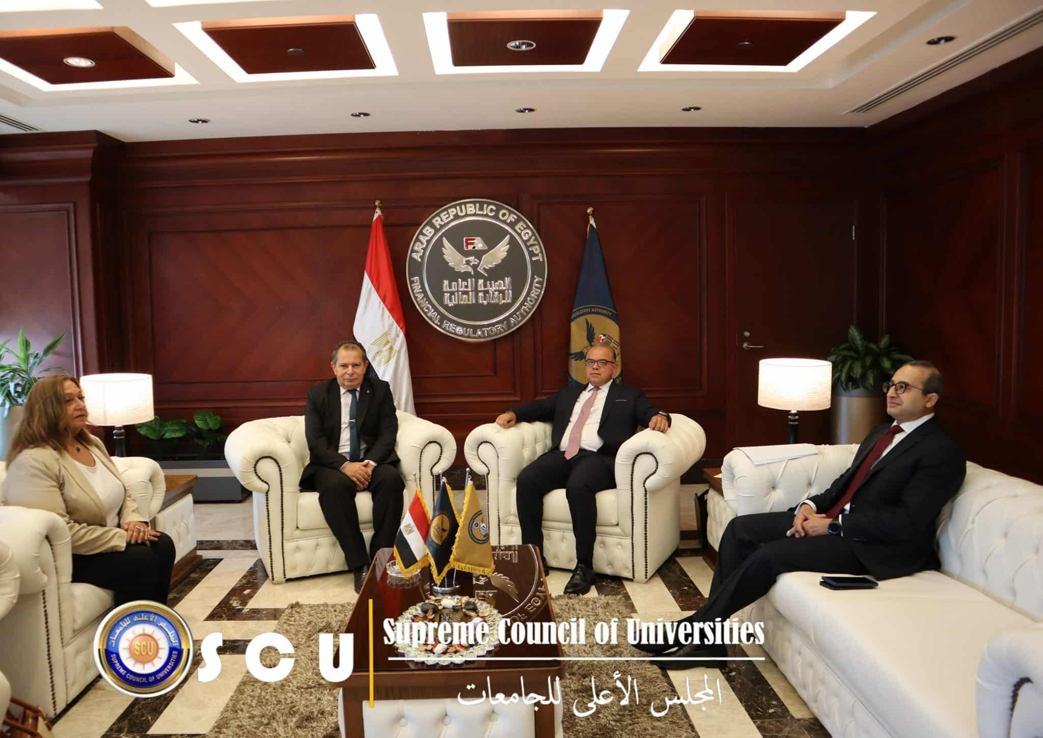 انطلاق برنامج مدرب التوعية المالية المعتمد لأعضاء هيئة التدريس بالجامعات المصرية بالتعاون بين المجلس الأعلى للجامعات والهيئة العامة للرقابة المالية