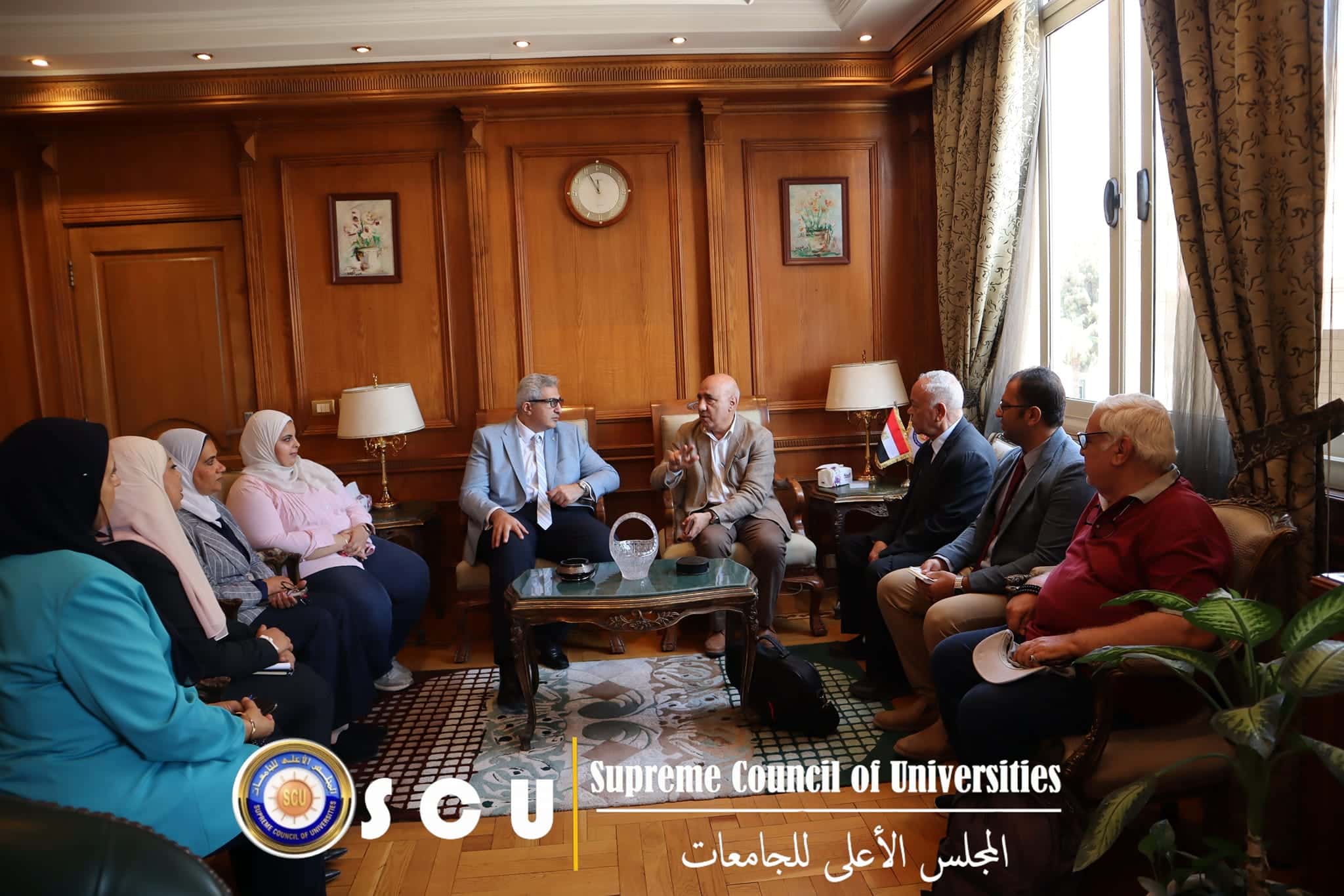 أمين عام المجلس الأعلى للجامعات يستقبل فريق عمل معهد التخطيط القومى لمتابعة مشروع تأهيل أمانة المجلس للحصول على شهادات الجودة الدولية وشهادة الاعتراف الدولى من المنظمة الأوروبية للجودة: EFQM